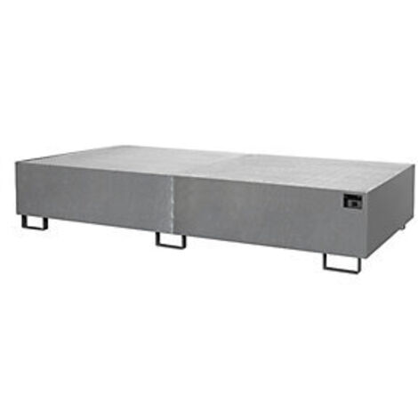 Regalwanne L2650xB1300xH435mm Stahlbl.verz.m.Gitterrost 1000l BAUER