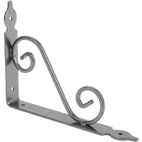 Regalwinkel mit Ornament in silber 140 x 110 mm