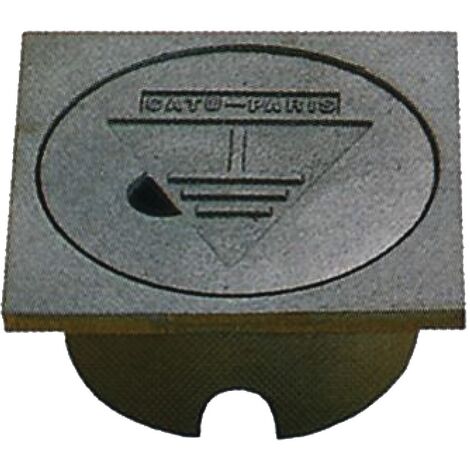 Regard de visite en plastique 4 passages de câbles défonçables – Couvercle clipsable – Modèle thermoplastique léger et empilable – Forsond