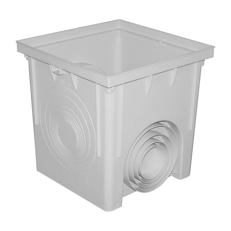 Regard polypropylène 400 x 400 mm - Gris First Plast