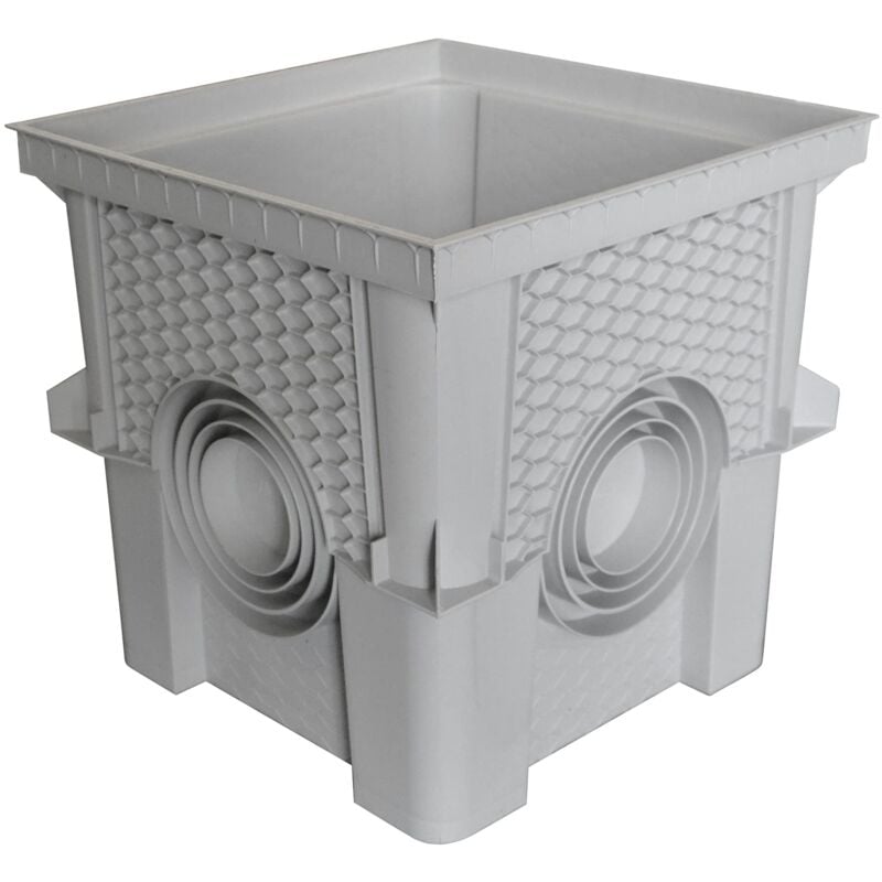 Regard / Réhausse Jardibric Collecteur Eaux Pluviales 30 x 30 cm – Livré Sans Couvercle – Pose Enterrée