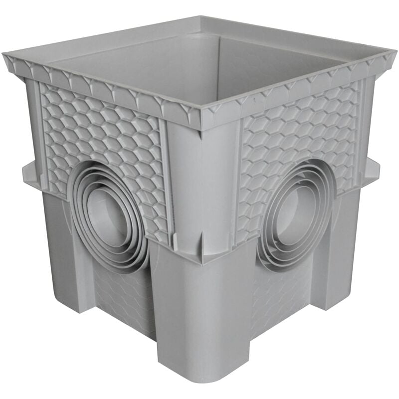 Regard / Réhausse Jardibric Collecteur des Eaux Pluviales 40 x 40 cm – pvc Robuste – Sans Couvercle