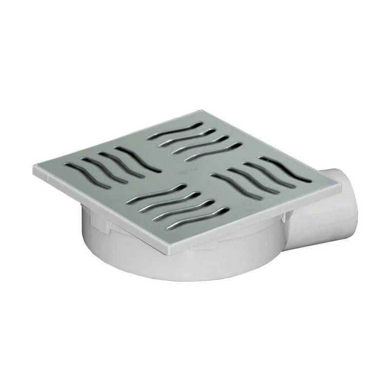 Regard siphonné en abs 150x150mm gris d50