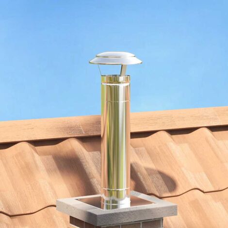 Regenabdeckung Schornstein Silber 20 x 20 x 18 cm Edelstahl vidaXL