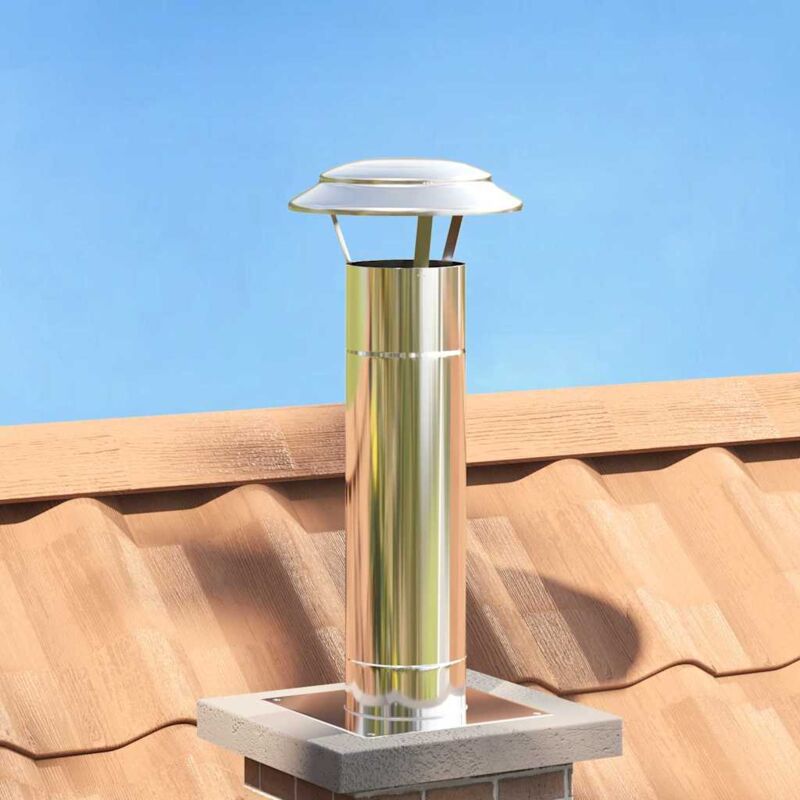 Regenabdeckung Schornstein Silber 25 X 25 X 20 Cm Edelstahl Vidaxl