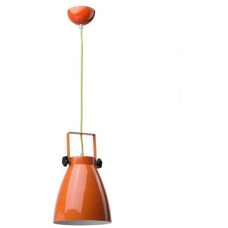 Regenbogen 497011901 - Lampe Suspendue Megapolis Ø21cm - 1 x 60W E27 - Orange