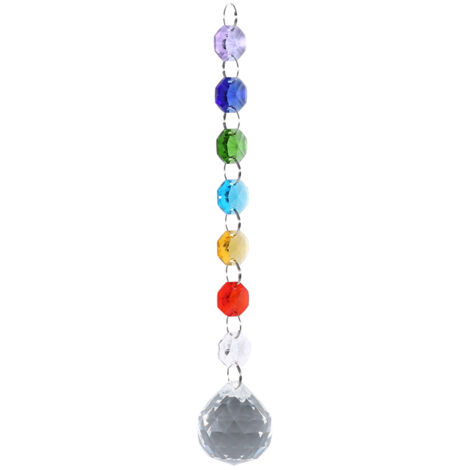 Regenbogen-Kristall-Wandbehang – Handgefertigte Prismenkugel zur Weihnachtsdekoration