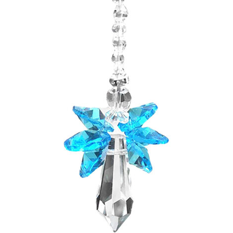Regenbogen-Schutzengel-Kristall-Sonnenfänger (Blau) für Zuhause/Auto
