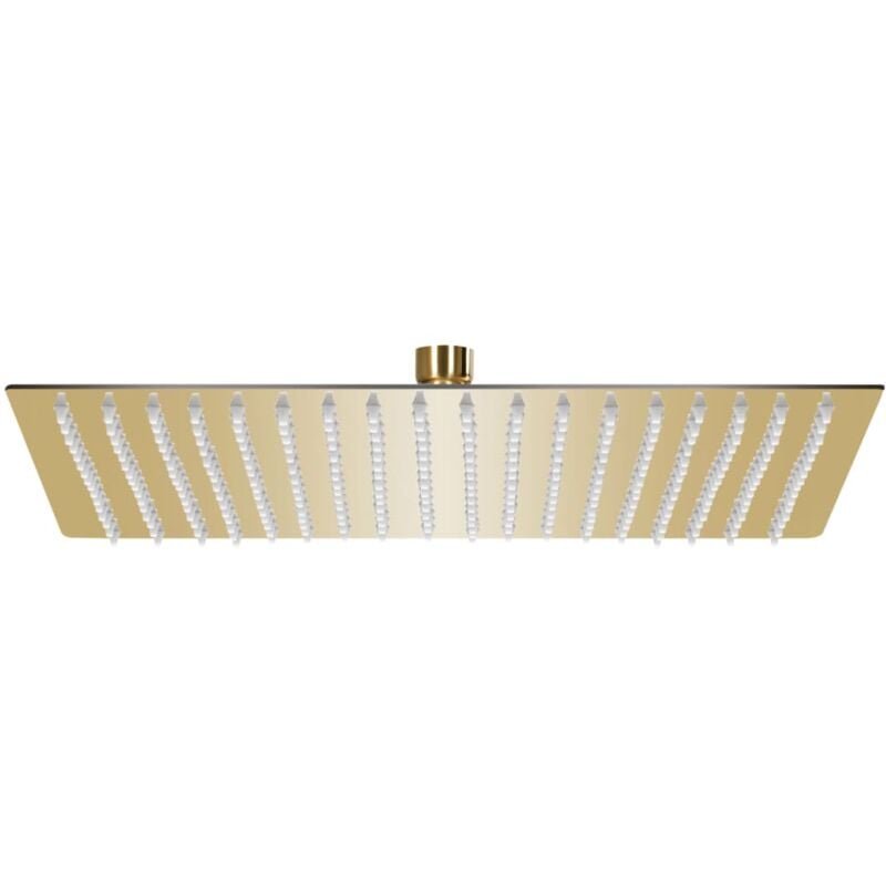 Regenbrause Edelstahl 50x50 cm Quadrat Golden - Vidaxl
