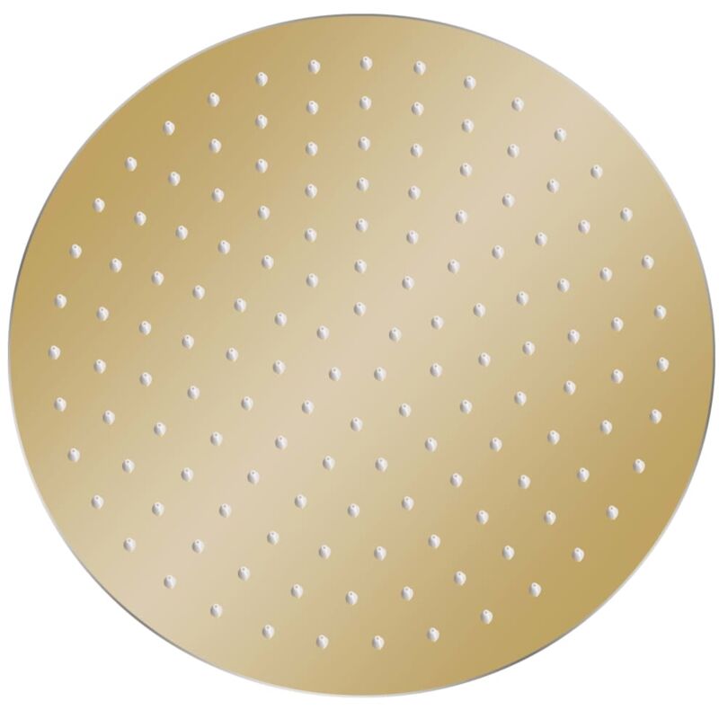 Regenbrause Edelstahl 30 Cm Rund Golden Vidaxl