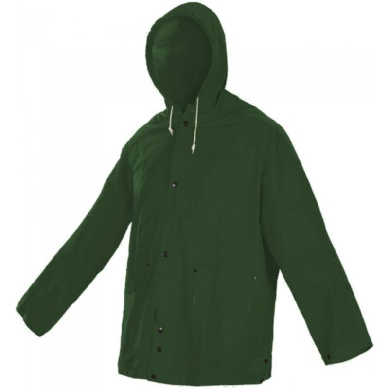 Oem Grün Regenjacke Aus Pvc Mit Taschen M