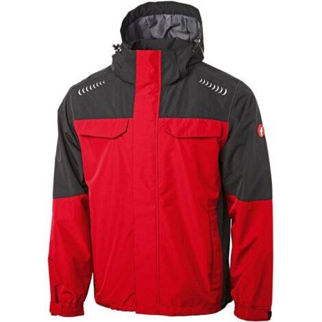 Regenjacke Plus rot/schwarz Gr. S