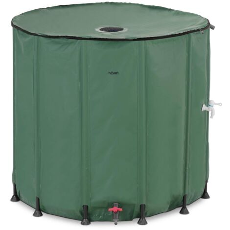 HILLVERT Regenwassertank 1000 l Regenwassertonne Wassertank Garten Regenwasser PVC