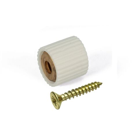 Reggicristalli Ø12mm Masidef con viti tsp Ø3x16mm bianco 8pz