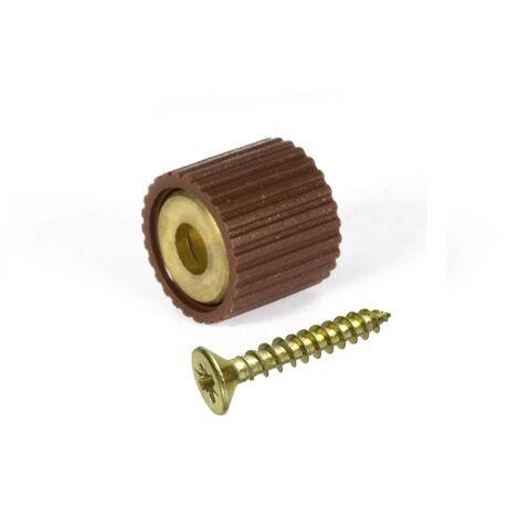 Reggicristalli Ø12mm Masidef con viti tsp Ø3x16mm marrone 8pz