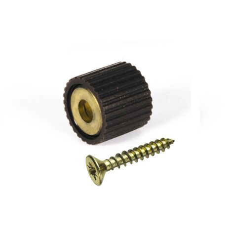 reggicristalli con vite tps 3 x 16 in gomma nera 8 pz.