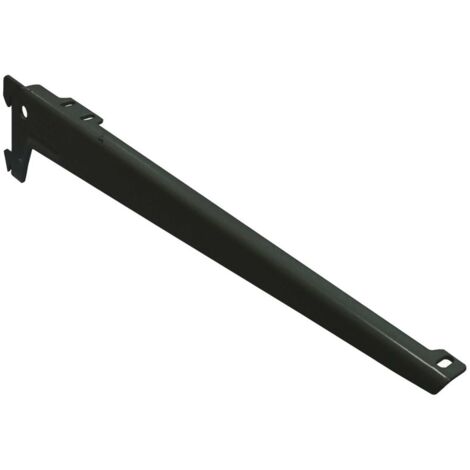Reggimensola A Due Ganci Angolate Nera 38 Cm Pezzi 2 - Masidef