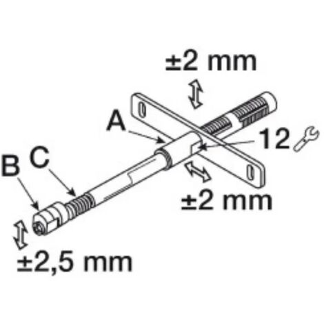 REGGIMENSOLA A SCOMPARSA REGOLABILE MN1021 145 mm