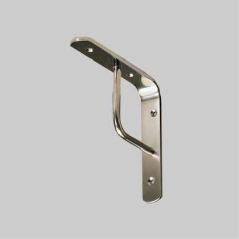 Reggimensola a squadra 20 cm - ottone nichelato