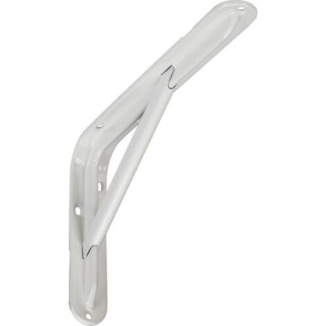 reggimensola alta portata con saetta in acciaio cm 30 bianco portata 150 kg