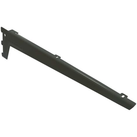 Reggimensola angolata nera 48 cm con clip - masidef