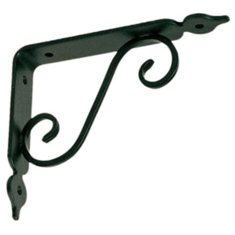 Reggimensola Ferro Battuto Mm.230X175 Nero Satinato 10 Pz