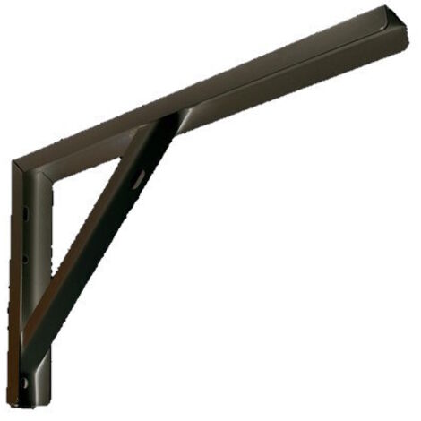 Reggimensola Per Mensole Legno Ripostiglio Garage Ufficio Cm 40 Nera