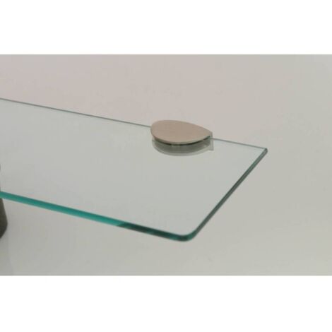 Reggimensola Supporti Per Mensole Vetro 9104 11 Mm  Cromo Satinato Cm 2,5x5 Copp