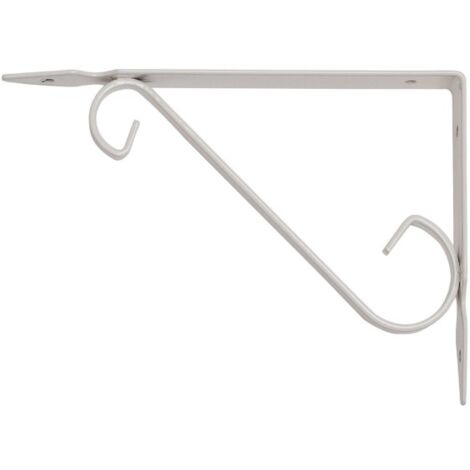 Nero, Bianco Staffe per mensole Triangolare Decorativa in Ferro battuto Stile Vintage Supporto in Ferro Antico 2 Pezzi Nero, Bianco Staffe per mensole Triangolare Decorativa in Ferro battuto Stile Vintage Supporto in Ferro Antico 2 Pezzi