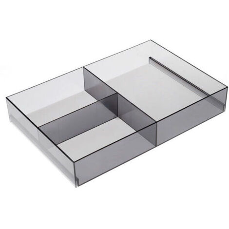 Reggimensola trasparente con supporto elegante effetto alluminio 85x30x52mm - 906 Reggimensola