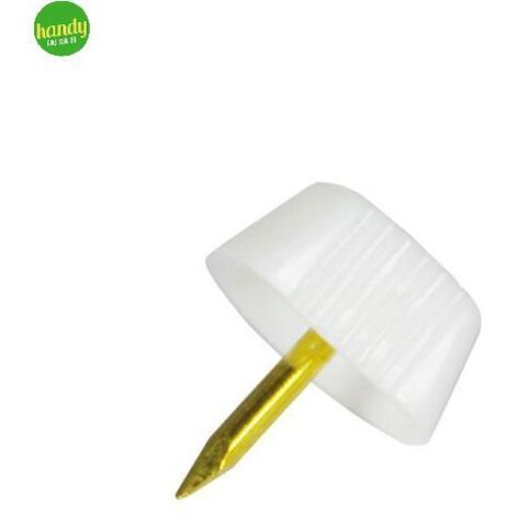 Reggipiani a chiodo Masidef in plastica bianca 16pz