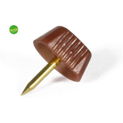 Reggipiani a chiodo Masidef in plastica marrone 16pz