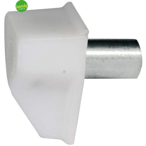 Reggipiani con perno Masidef in plastica bianca Ø5mm 16pz