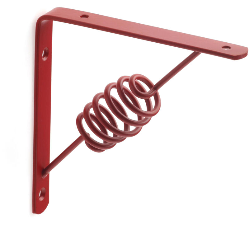 Reggipiani decorativo SPRING, Acciaio, Rosso