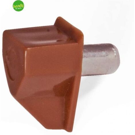 Reggipiani  Masidef in plastica marrone nichelato Ø5mm 16pz
