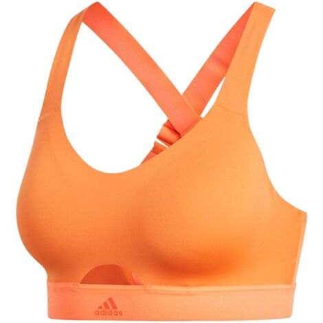 Reggiseno da corsa arancione Adidas STRNGR SFT SAB
