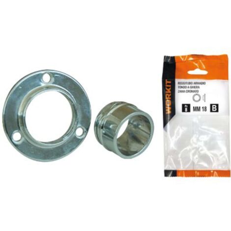 REGGITUBO ARMADIO TONDO A GHIERA SELF WORKIT - ZAMA CROMATO MM 18 CF=PZ 2 - 2 Confezioni