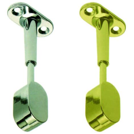 Reggitubo finale regolabile ovale per armadio - mm.15x30, cromato - 8 pz