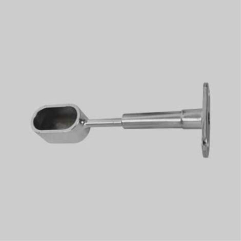 Reggitubo laterale chiuso ovale 15x30 mm - ottonato