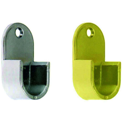 Reggitubo laterale cromato per tubo tondo ø 18 mm - 10 pz