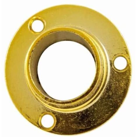 Reggitubo A Ghiera Fissa Per Tubo Tondo - Ø 20mm, Finitura Cromata, Per Armadi - Foto 5