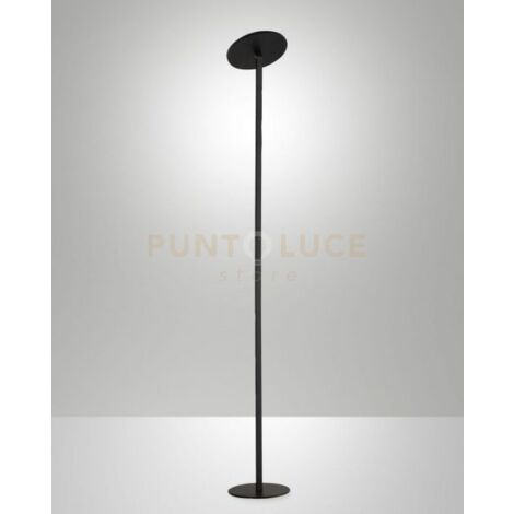 REGINA LAMPADA DA TERRA NERO S/FIGLIA 1 LUCE A LED CCT 3000K - 4000K - 5000K - 6000K 35W - 3500 lm