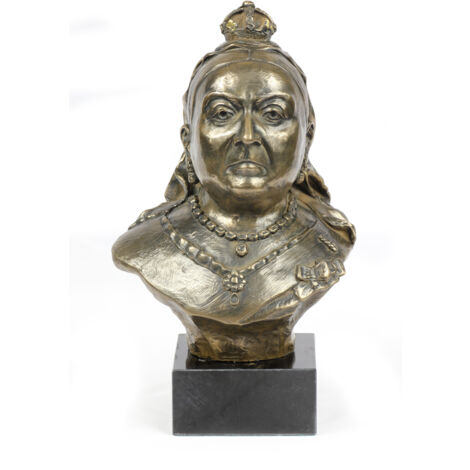 Regina Vittoria Alessandrina - busto in marmo, statuetta di un personaggio famoso, decorazione per ufficio, scuola e hotel di Art-Dog