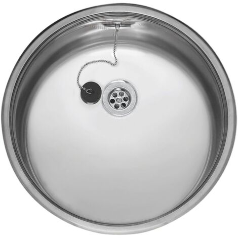 Reginox Einbauspüle R18 390 OSK Edelstahl - rundes Einzelbecken