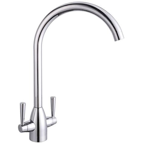 Reginox MESA CH Dual Lever Mixer Sink Tap with 360 Degree Spout Rotating