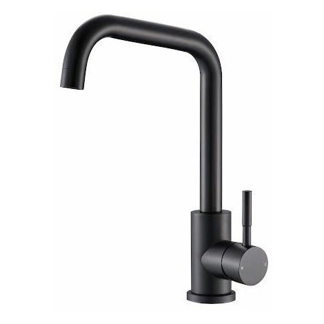 Reginox Nera Single Lever Kitchen Mixer Tap - Matt Black - NERA MB