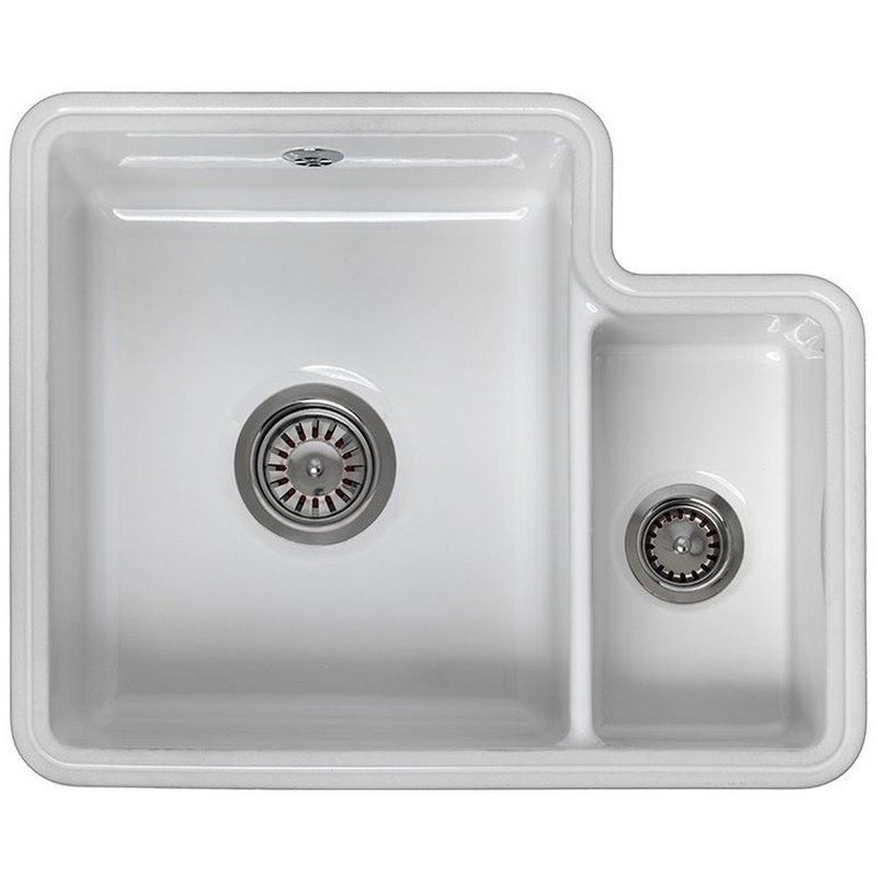Tuscany 1.5 Bowl White Ceramic Undermount Kitchen Sink - Reginox