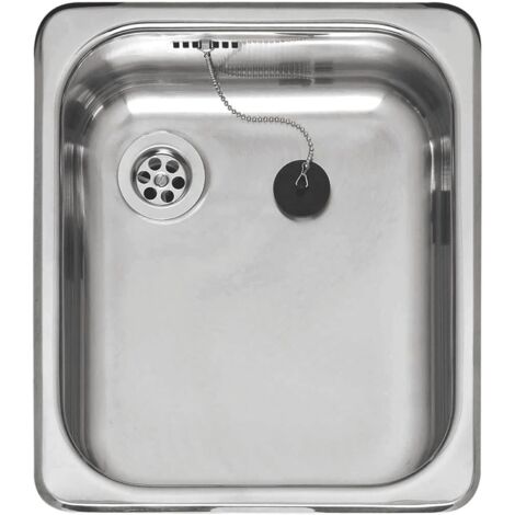ReginoxEinbauspüle R18 3530 OSK Edelstahl Spülbecken für 400mm Unterschrank, 350x398mm - hochwertiges Spülbecken für die Küche