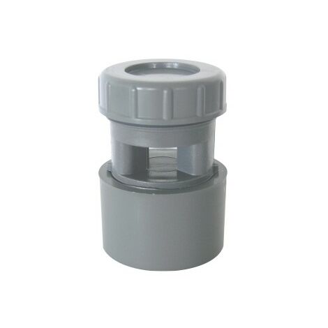 Regiplast – Aérateur à membrane femelle 32-40-50 – Raccord d'évacuation PVC – Longueur 50mm – Hauteur 70mm – Pour gestion des odeurs