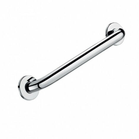 Regiplast – Barre de maintien droite inox 304 poli brillant – Ø32mm x L300mm – Fixations invisibles pour mur béton – Design moderne chromé